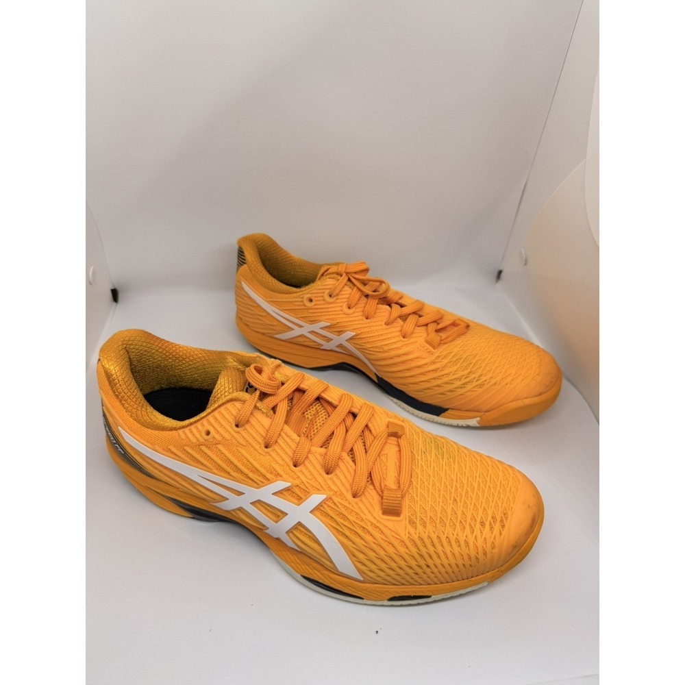 Asics Solution Speed FF 2 Mens Size 8 Orange Tennis Shoes 1041A182
